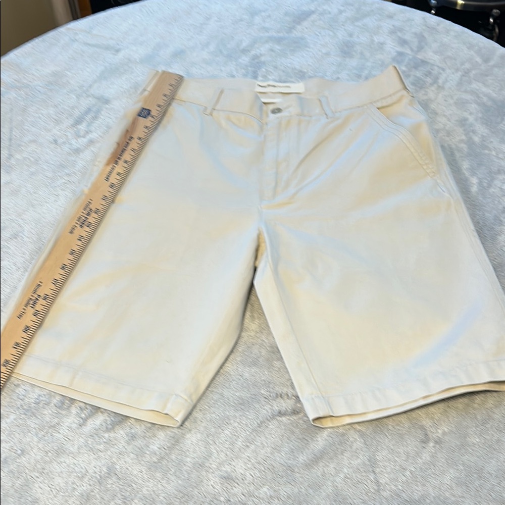 Perry Ellis Light Tan Flat Front Shorts